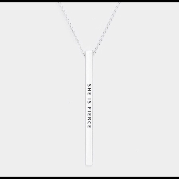 Jewelry - 🎉SALE 🎉She is Fierce Silver Necklace 🦁